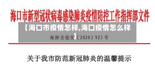 【海口市疫情怎样,海囗疫情怎么样】-第1张图片