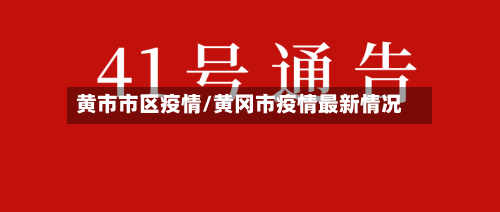 黄市市区疫情/黄冈市疫情最新情况-第2张图片