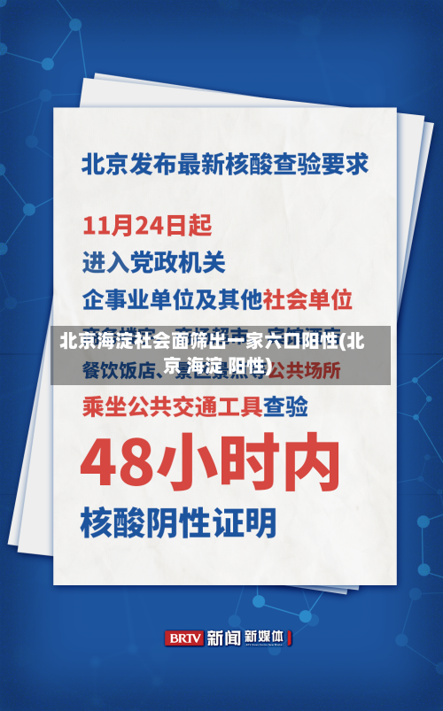 北京海淀社会面筛出一家六口阳性(北京 海淀 阳性)-第1张图片